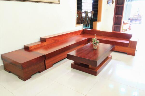 Sofa gỗ hương đỏ