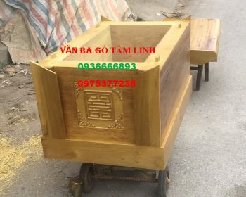 Quách trơn gỗ Vàng Tâm dày 10