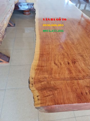 Mặt bàn gỗ cẩm lai nam phi dài 3m2