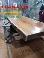 Bàn ăn gỗ|Mặt bàn gỗ nguyên tấm BA032