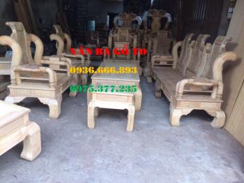 Bàn ghế gỗ| Bàn ghế Tần Thủy Hoàng gỗ gụ 6 món tay 12