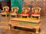 Bàn ghế gỗ| Minh quốc nghê gõ đỏ cột 14 cm
