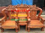 Bàn ghế gỗ| Minh quốc nghê đỉnh hương vân cột  12 cm