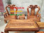 Bàn ghế gỗ| Bàn ghế minh đào gỗ hương vân cột 12 cm