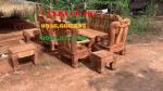 Bàn ghế gỗ - Minh đào hương 10 món