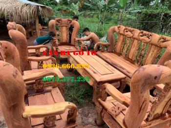 Bàn ghế gỗ - Minh đào hương 10 món