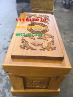 Quách Gỗ Vàng Tâm Gỗ Loại 1 Mẫu Siêu Víp thành 10 Đáy 10 Thiên 15