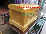 Quách Gỗ Vàng Tâm Gỗ Loại 1 Mẫu Siêu Víp thành 10 Đáy 10 Thiên 15