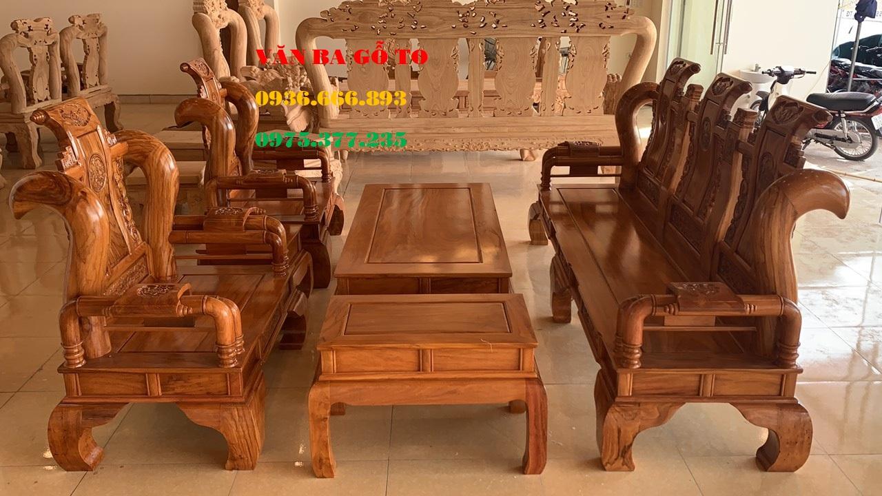 Mẫu bộ bàn ghế gỗ 6 món phù hợp cho gia đình nhỏ