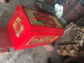 Quách trạm rồng sơn son thiếp vàng